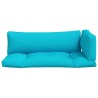 Coussins de palette lot de 3 turquoise tissu Oxford 