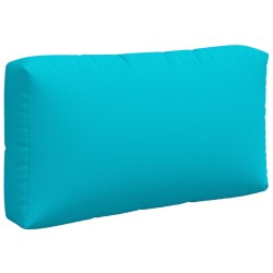 Coussins de palette lot de 3 turquoise tissu Oxford 
