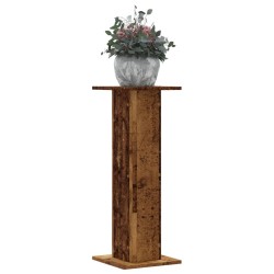 Supports pour plantes 2 pcs vieux bois bois d'ingénierie 