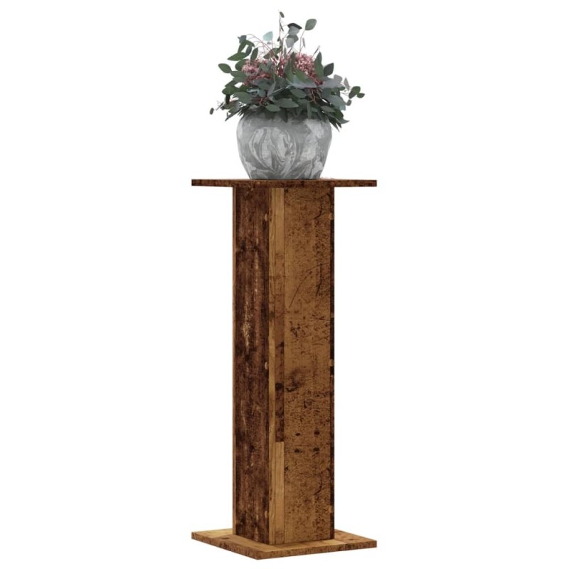 Supports pour plantes 2 pcs vieux bois bois d'ingénierie Supports pour plantes 2 pcs vieux bois bois d'ingénierie
