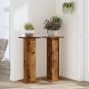 Supports pour plantes 2 pcs vieux bois bois d'ingénierie 