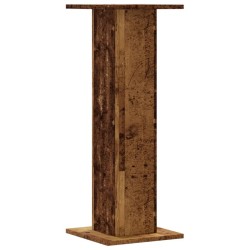 Supports pour plantes 2 pcs vieux bois bois d'ingénierie 