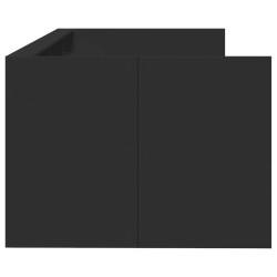 Lit de jour avec tiroirs sans matelas noir 90x190 cm 