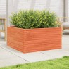 Jardinière cire marron 90x90x46 cm bois de pin massif 