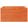 Jardinière cire marron 90x90x46 cm bois de pin massif 