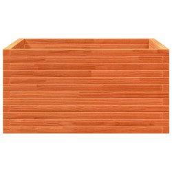 Jardinière cire marron 90x90x46 cm bois de pin massif 
