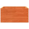 Jardinière cire marron 90x90x46 cm bois de pin massif 