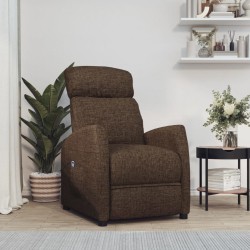 Fauteuil Marron Tissu 