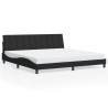 Cadre de lit sans matelas noir 200x200 cm velours 