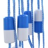 Corde de sécurité de séparation de piscine 6 m Plastique 