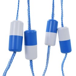 Corde de sécurité de séparation de piscine 6 m Plastique 