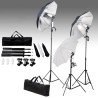 Kit de studio photo avec ensemble d'éclairage et toile de fond 