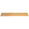 Dessus de table 140x40x2,5 cm bord vivant bois massif manguier 