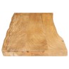 Dessus de table 140x40x2,5 cm bord vivant bois massif manguier 