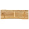 Dessus de table 140x40x2,5 cm bord vivant bois massif manguier 