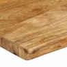 Dessus de table 140x40x2,5 cm bord vivant bois massif manguier 