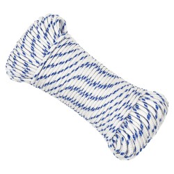 Corde de bateau Blanc 4 mm 500 m polypropylène 