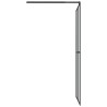 Paroi de douche avec étagère Noir 90x195 cm Verre ESG&Aluminium 
