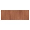 Tapis rectangulaire marron 100x300 cm bambou 