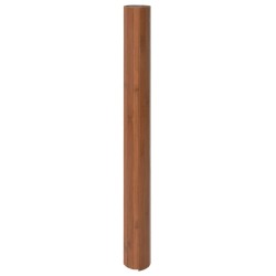 Tapis rectangulaire marron 100x300 cm bambou 