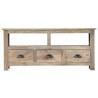 Meuble TV 110x30x50 cm Bois massif de manguier 
