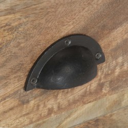 Meuble TV 110x30x50 cm Bois massif de manguier 