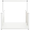 Portant de bois chauffage blanc 40x40x40 cm 