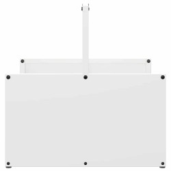 Portant de bois chauffage blanc 40x40x40 cm 