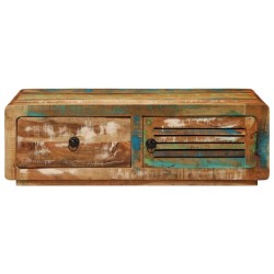 Table basse 89x55x29 cm bois de récupération massif 