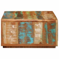 Table basse 89x55x29 cm bois de récupération massif 