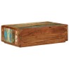 Table basse 89x55x29 cm bois de récupération massif 