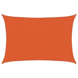 Voile d'ombrage 160 g/m² Orange 3,5x5 m PEHD 