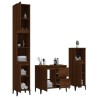Ensemble d'armoires de salle de bain 3 pcs chêne marron 