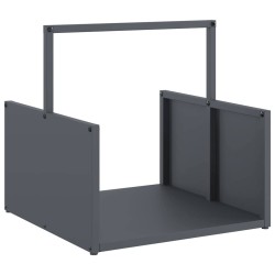 Portant de bois chauffage anthracite 40x40x40 cm 