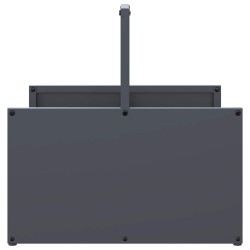 Portant de bois chauffage anthracite 40x40x40 cm 
