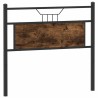 Tête de lit chêne fumé 107 cm bois d'ingénierie et acier 
