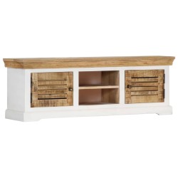 Meuble TV 118x30x40 cm Bois de manguier massif 