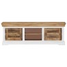 Meuble TV 118x30x40 cm Bois de manguier massif 