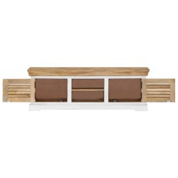 Meuble TV 118x30x40 cm Bois de manguier massif 