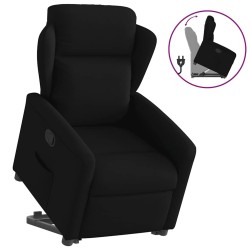 Fauteuil inclinable noir tissu 