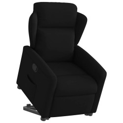 Fauteuil inclinable noir tissu 