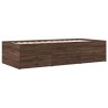 Lit de jour avec tiroirs sans matelas chêne marron 90x190 cm 