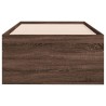 Lit de jour avec tiroirs sans matelas chêne marron 90x190 cm 