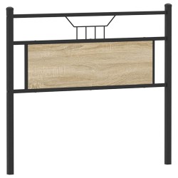 Tête de lit chêne sonoma 107 cm bois d'ingénierie et acier 
