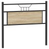 Tête de lit chêne sonoma 107 cm bois d'ingénierie et acier 