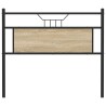 Tête de lit chêne sonoma 107 cm bois d'ingénierie et acier 