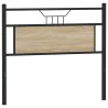 Tête de lit chêne sonoma 107 cm bois d'ingénierie et acier 