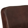 Fauteuil marron cuir véritable 
