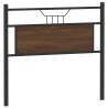 Tête de lit chêne marron 107 cm bois d'ingénierie et acier 