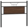 Tête de lit chêne marron 107 cm bois d'ingénierie et acier 